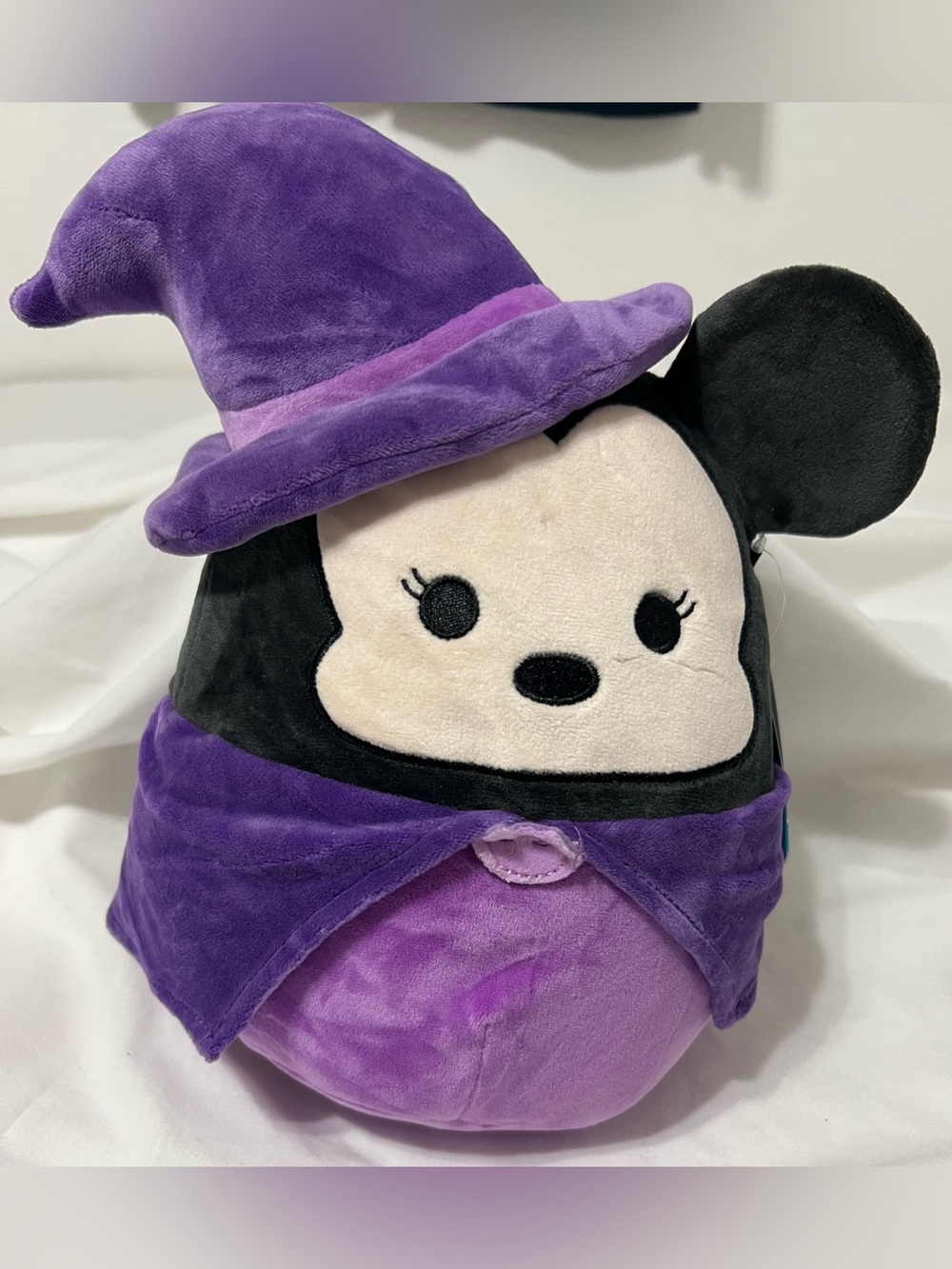 NWT Disney Squishmallows Minnie Mouse Witch Halloween Purple Plush 8”